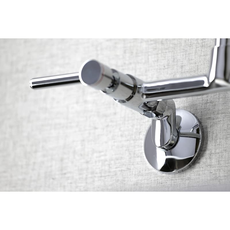 Kingston Brass Concord Two-Handle Wall Mount Kitchen Faucet