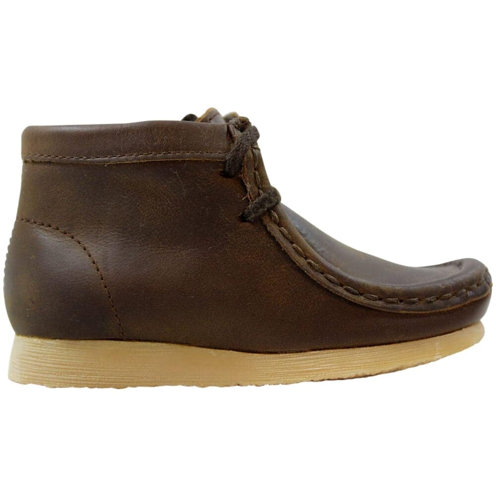 clarks wallabee brown oily