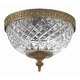 preview thumbnail 3 of 6, Crystorama 2 Light Crystal Flush Mount - 8"W x 8"H x 8"D