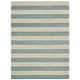 preview thumbnail 18 of 25, Nourison Area Rug Contains Latex - Aqua - 7'9" x 10'10"/Surplus - Indoor - Hand-Tufted - Stripe/Border - 0.51 - 0.75 inch - Casual - 8' x 10' - Wool - Beige