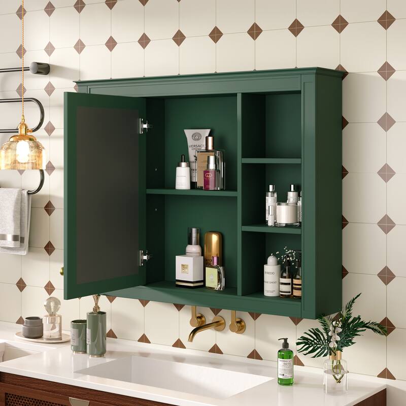 35'' x 27.5'' Medicine Cabinet, Wall Mounted Bathroom Storage Cabinet(Not Include Bathroom Vanity )