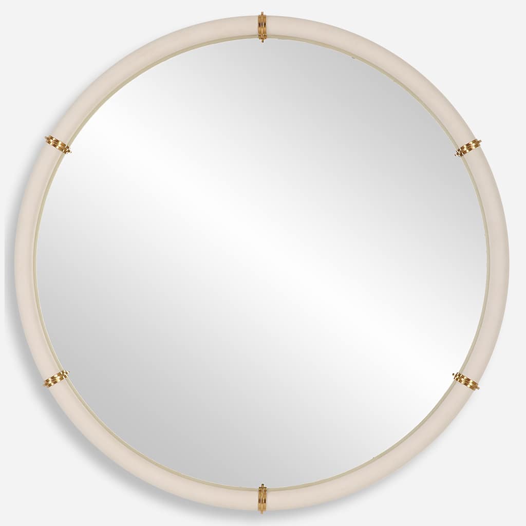 Uttermost 09950 Cyprus 43" Diameter Circular Flat Accent Mirror