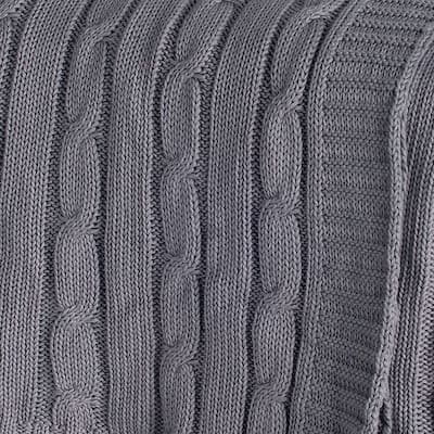 Rizzy Home Cable Knit Sweater Throw