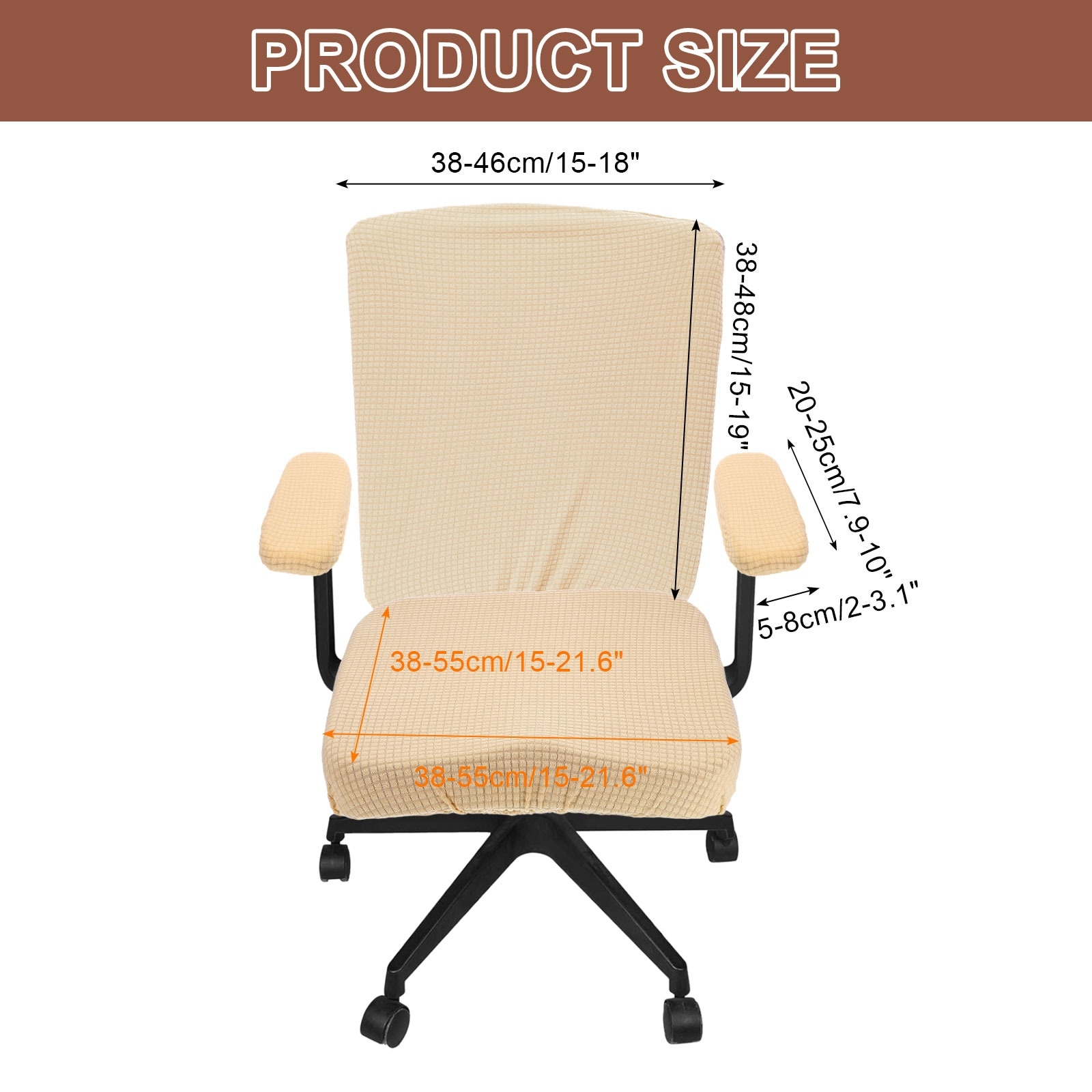 Office Chair Covers, Stretchable Computer Chair Slipcover