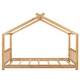preview thumbnail 5 of 18, Twin Size House Platform Bed with Roof Design, Headboard, and Footboard