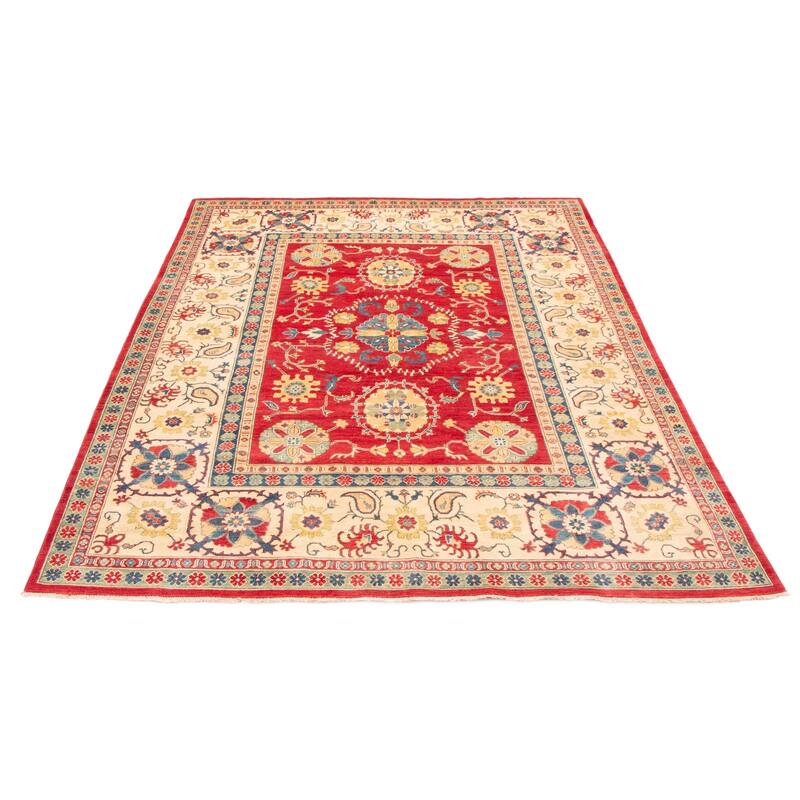 ECARPETGALLERY Hand-knotted Finest Ghazni Red Wool Rug - 7'9 x 10'1