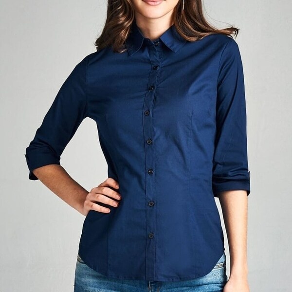 button down collared dress