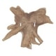 preview thumbnail 4 of 2, Spalted Teak Wood Wall Decor - 39.5" - Beige