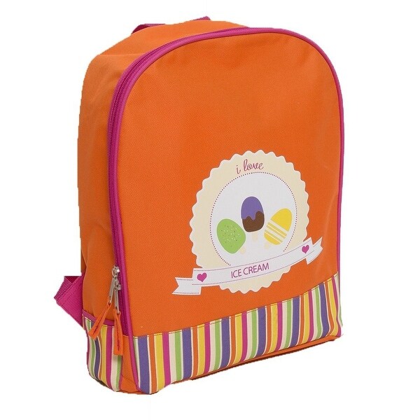 orange school backpack