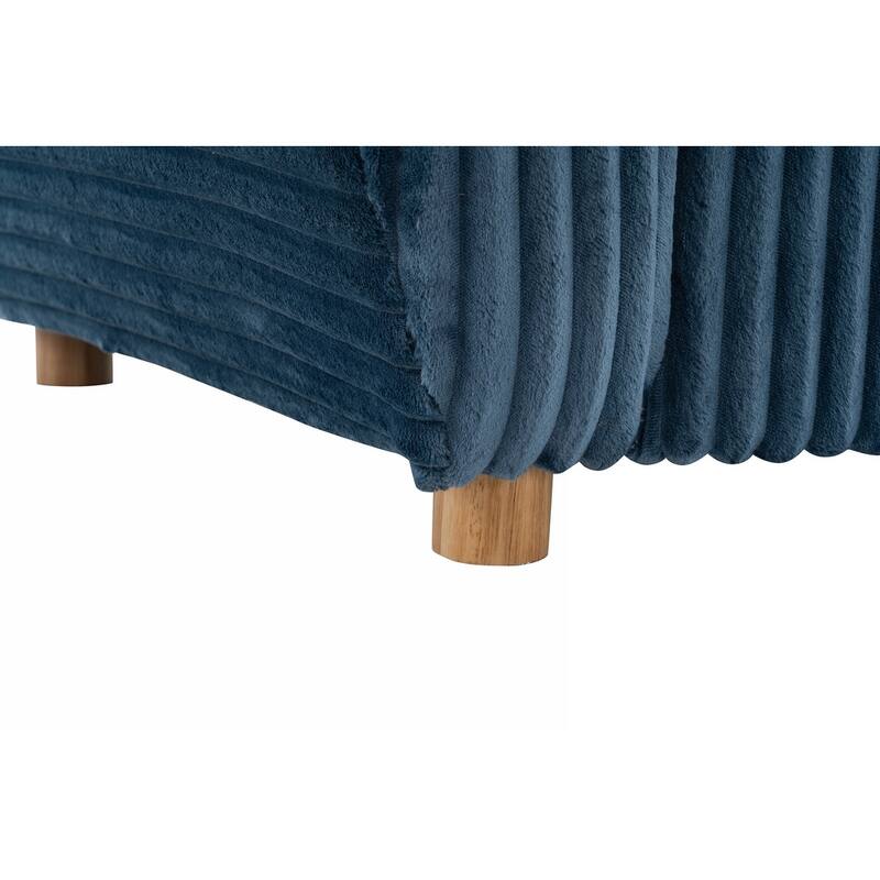 84in Corduroy Sectional Love Seat Couch