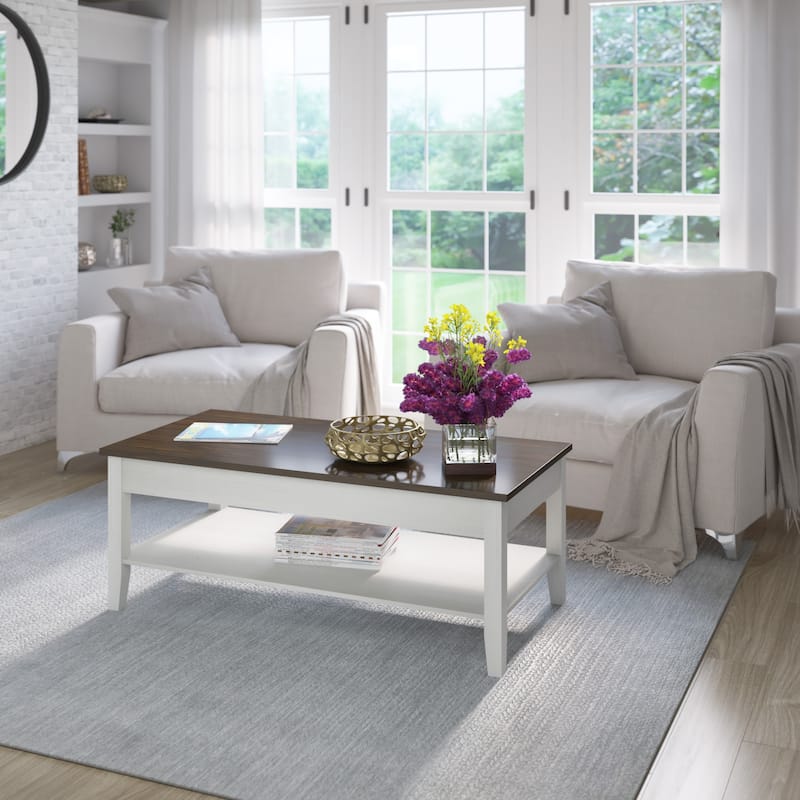 Two-Tone Modern Farmhouse Coffee Table