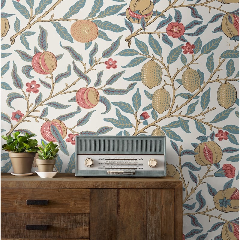 NextWall Pomegranate Peel and Stick Wallpaper