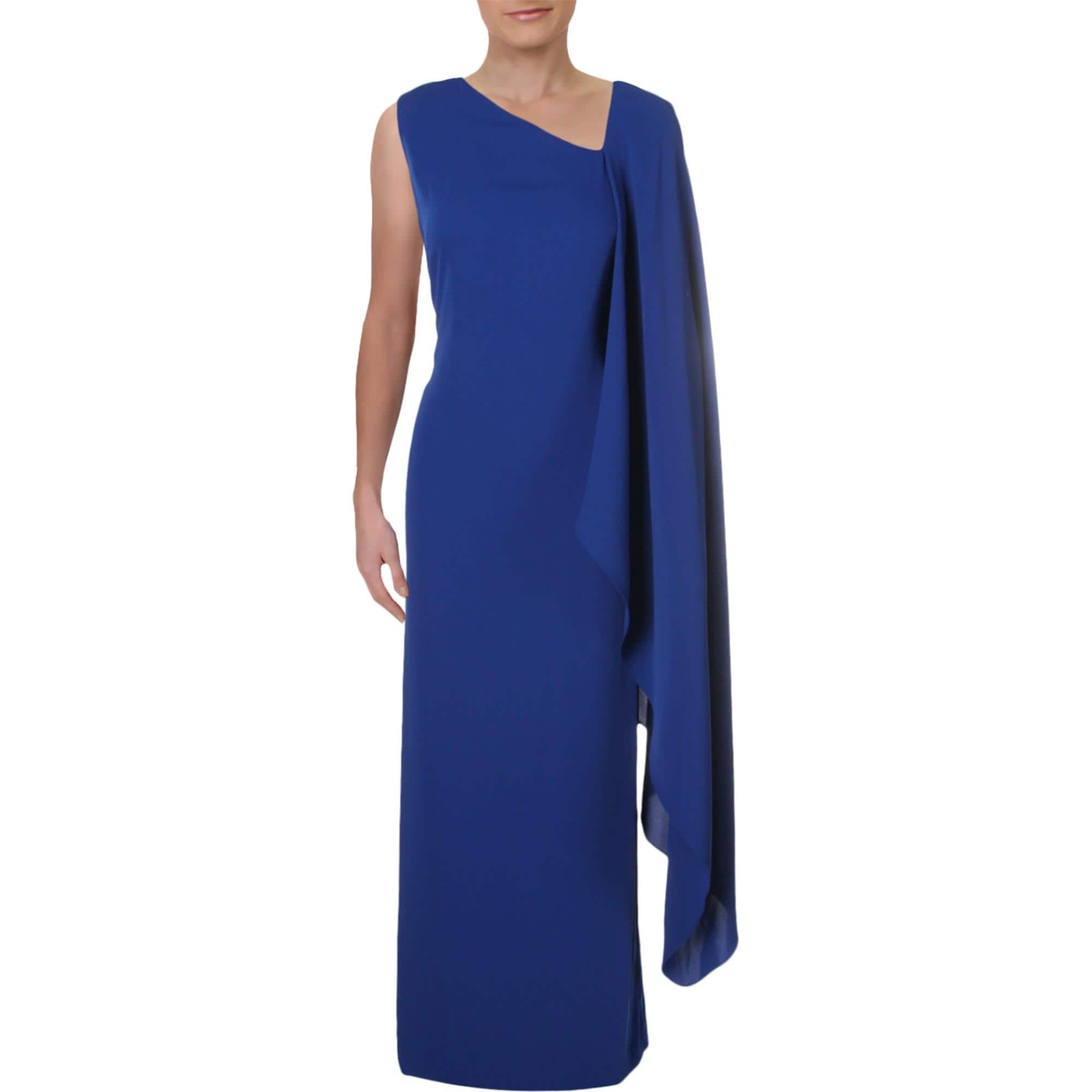 ralph lauren cape overlay dress