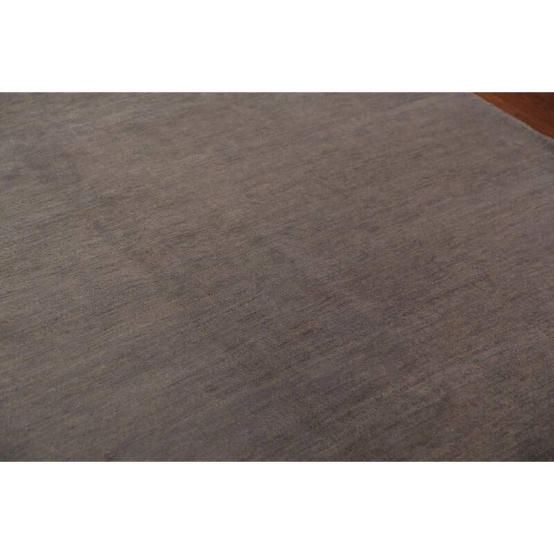 Gabbeh Modern Area Rug Hand-Knotted Contemporary Wool Carpet - 6'11" x 9'7"