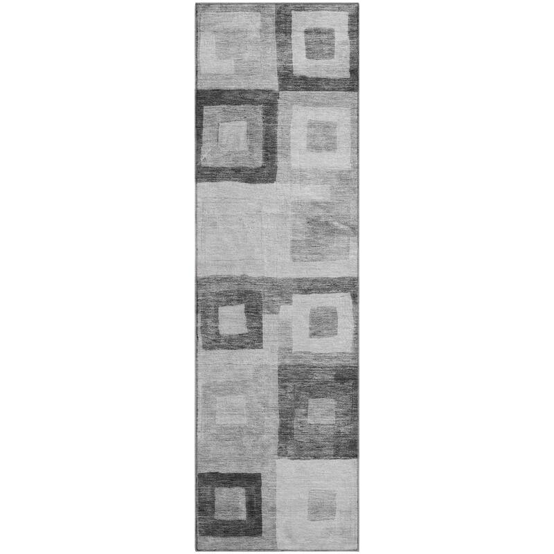Premium Washable Super Soft Blocky Contemporary Mayfield Rug
