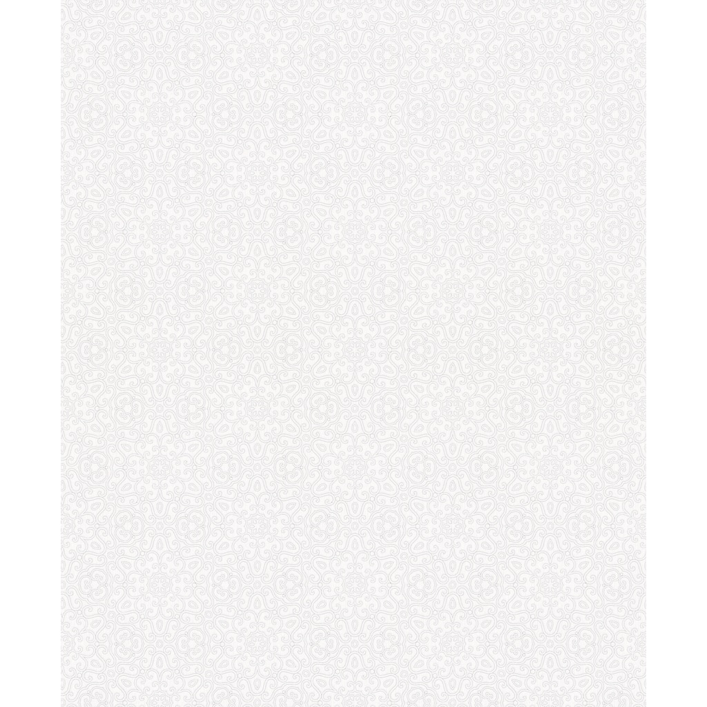 Galerie Wallcoverings Serene Collection Metallic Openwork Mandala Flower Vinyl on Non-woven Wallpaper Roll