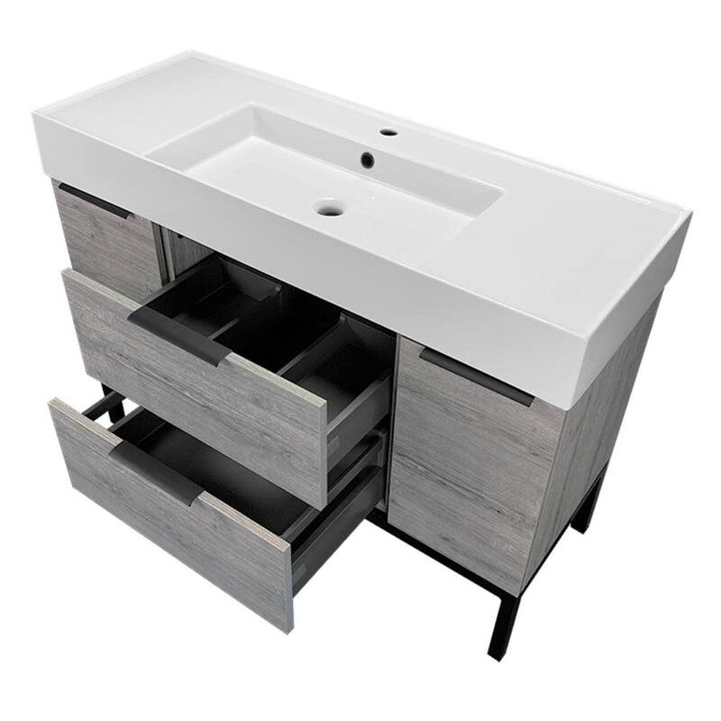 Nameeks Derin-4818-C Derin 48" Free Standing Single Basin Vanity Set