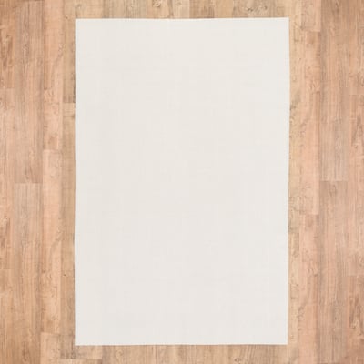 Style Haven Plush Hold White PVC-Coated Knit Polyester Rug Pad - Beige