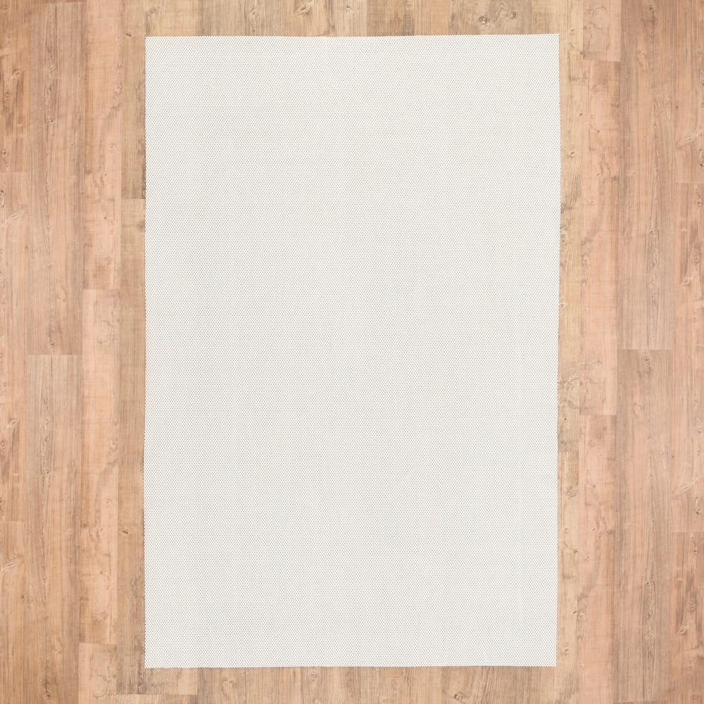 Style Haven Plush Hold White PVC-Coated Knit Polyester Rug Pad - Beige