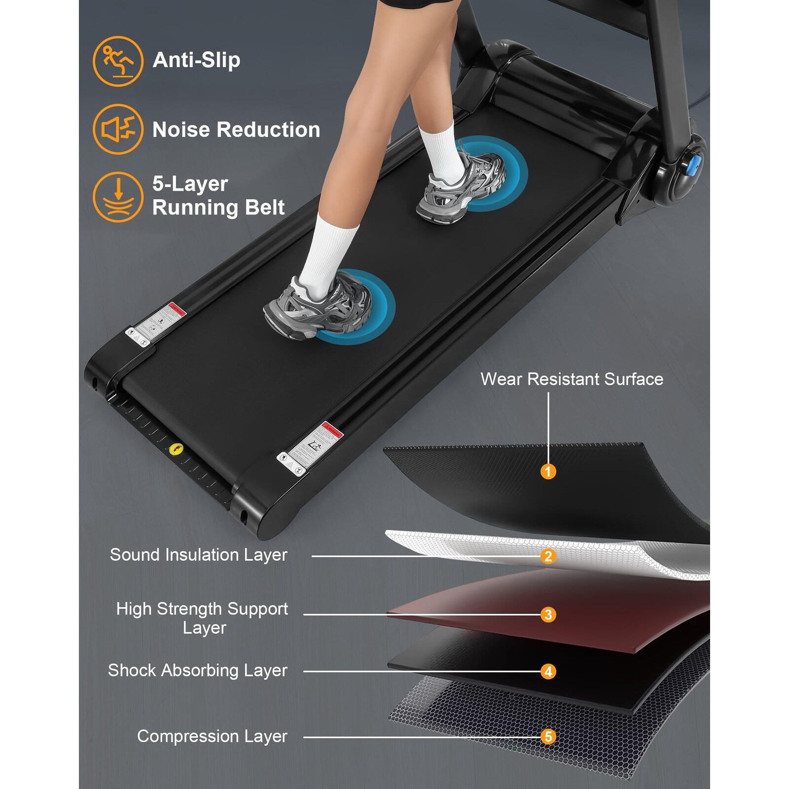 Foldable treadmill sales 400 lb capacity