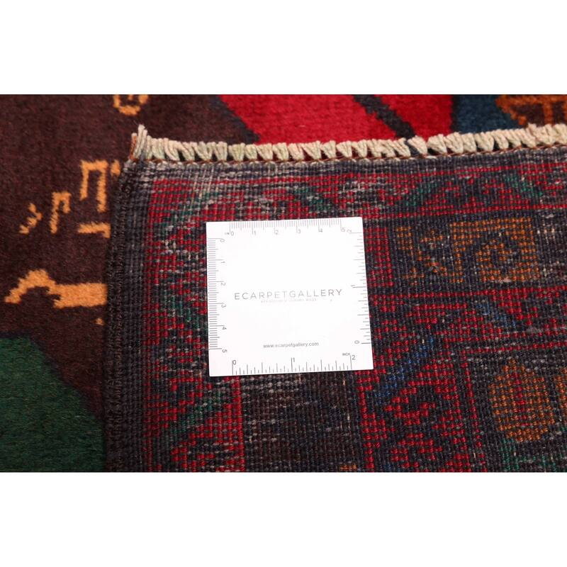 ECARPETGALLERY Hand-knotted Teimani Red Wool Rug - 3'6 x 6'3