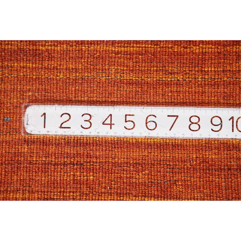 Hand Knotted Oriental 100% Wool Carpet Tribal Tribal Oranges & Rust Gabbeh Area Rug - 5' 10'' X 3' 11''