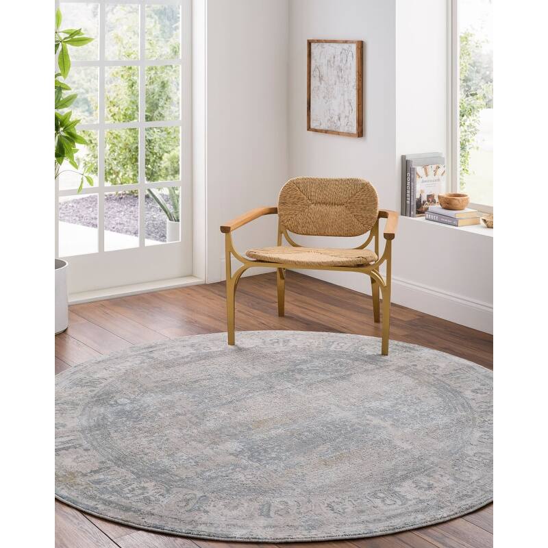 Livabliss Brunswick Traditional Area Rug - 12' x 15' - Grey/White