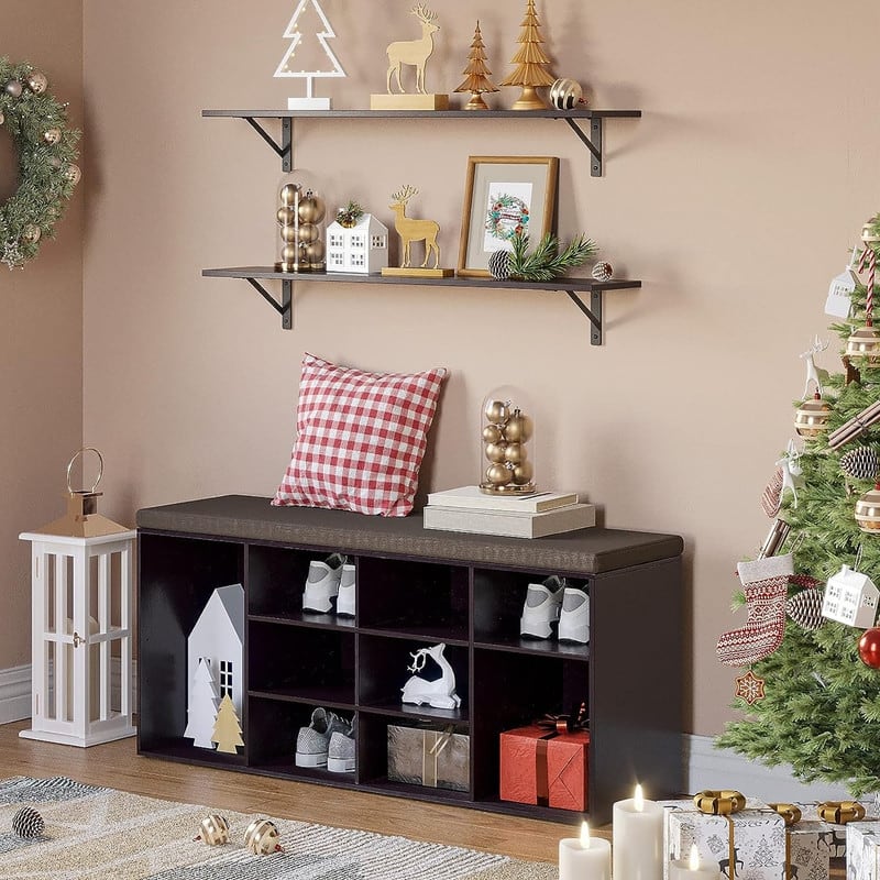 Shoe Storage Bench with Cushion