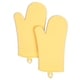 preview thumbnail 56 of 108, KitchenAid Ribbed Soft Silicone Oven Mitt 2-Pack Set, 7.5"x13" Butter Yellow