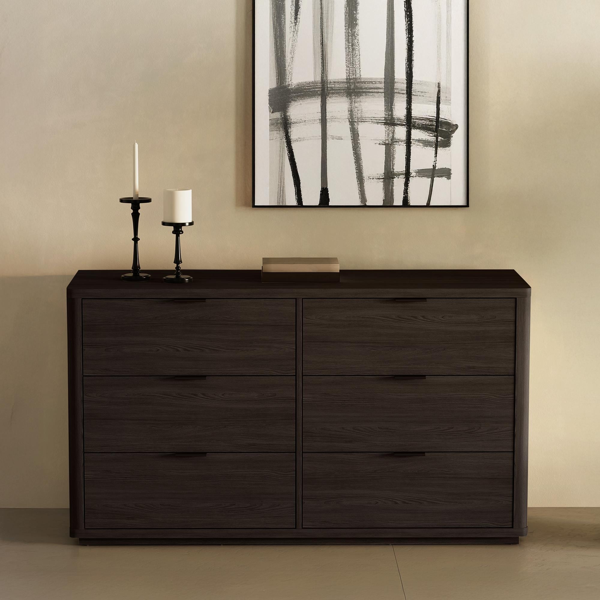 Manhattan Comfort Evalyn 60 Inch 6 Drawer Dresser