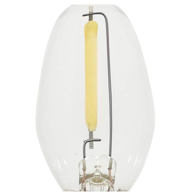 Westinghouse Lighting 0.4-Watt (4-Watt Equivalent) Clear C7 Filament LED Light Bulb, Candelabra Base, 2 Pack - 2-Pack