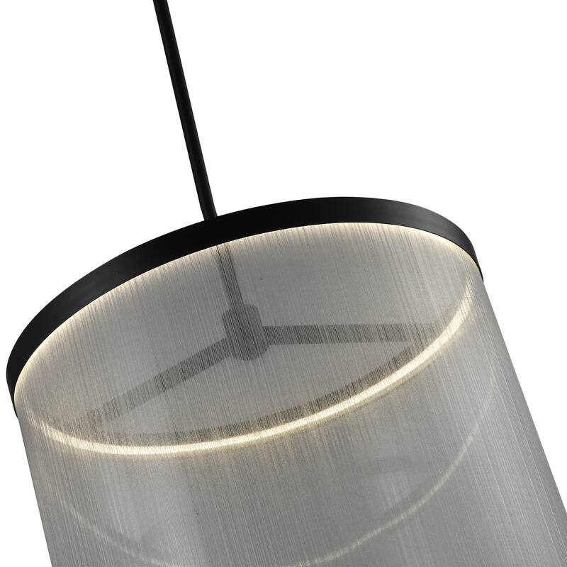 Artcraft Cora Integrated LED Pendant - Black Finish