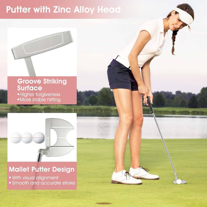 9 PCS Golf Clubs Set Professional Golf Clubs for Women Right Hand