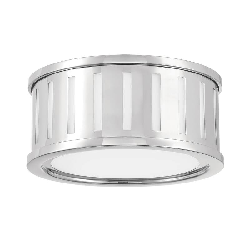 Kendal 2 Light Polished Nickel Flush Mount