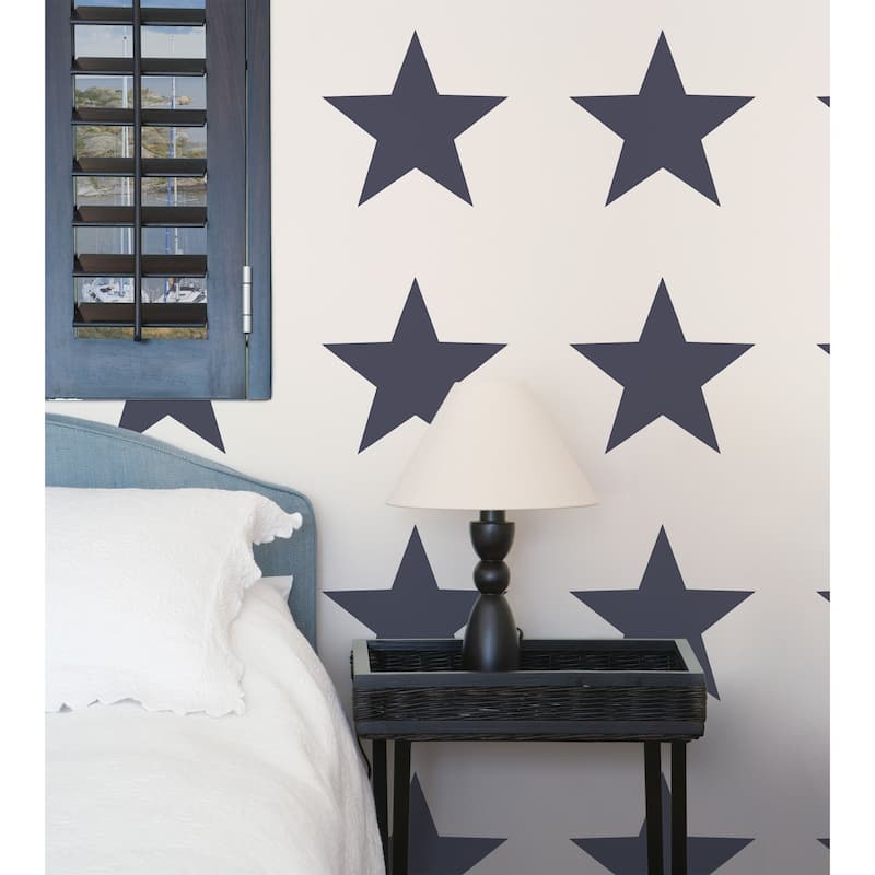 Galerie Wallcoverings Deauville 2 Geometric Big Stars Non-woven Matte Wallpaper Roll