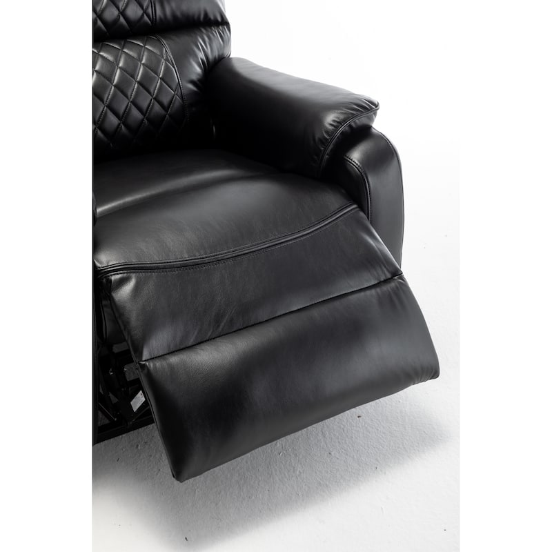 Beige Oversized Electric Recliner with OKIN Motor and 180° Lay Flat