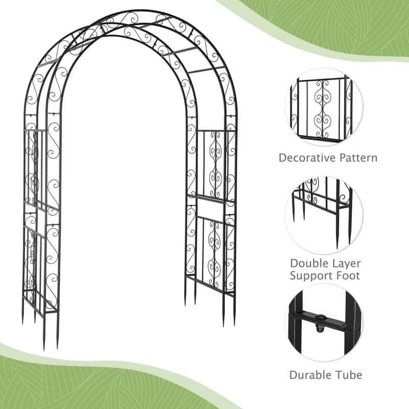 7 Ft. H Iron Garden Arbor