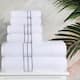 Turkish Cotton 6 Piece Absorbent Heavyweight Towel Set by Superior - Charcoal