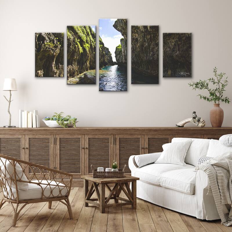 Ready2HangArt 'Perfect Escape' 5-Piece Wrapped Canvas Wall Art Set