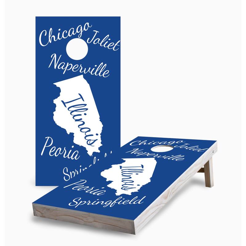 Illinois State Pride Corn Hole Board Set - 16 Years and Up
