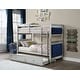 preview thumbnail 6 of 4, Silver Twin over Twin Solid Wood Bunk Bed for Kids