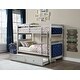 preview thumbnail 6 of 4, Twin over Twin Size Solid Wood Bunk Bed for Kids, Boys and Girls, Bedroom