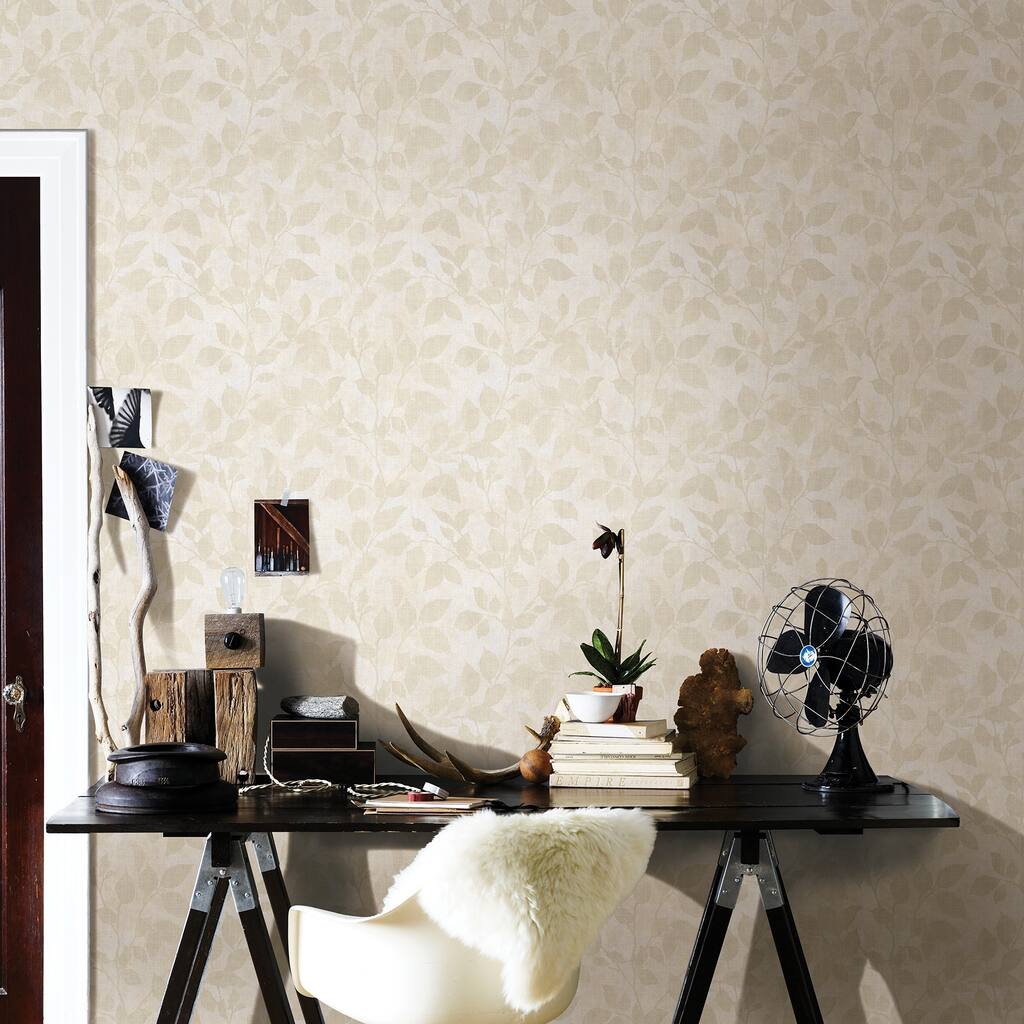 Newhouse, Gramercy Park Gold Leaf, 33' L X 20.5 W, Wallpaper Roll
