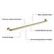 preview thumbnail 15 of 30, 36-Inch Stainless Steel Bathroom Safety Grab Bar
