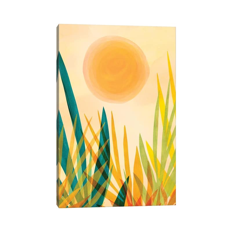 iCanvas "Golden Garden" by Modern Tropical Canvas Print