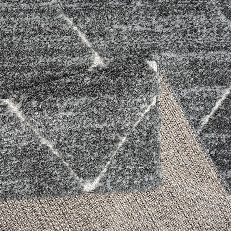 Talas Trellis Area Rug in Grey and Cream - 5'x 7'