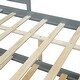 preview thumbnail 43 of 41, Full Size Wood House Bed with Roof & Fence, Multifunction Daybed Frame w/ Writing Board & Trundle for Kids Teens Girls/Boys