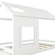 preview thumbnail 6 of 34, Modern Twin Pine House Bed with Roof, Window, Sturdy Construction