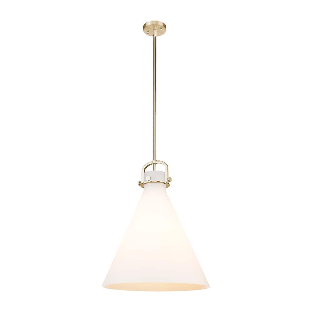 Innovations Lighting Downtown Urban - Newton Cone - 1 Light 18" Stem Hung Arched-Frame Pendant