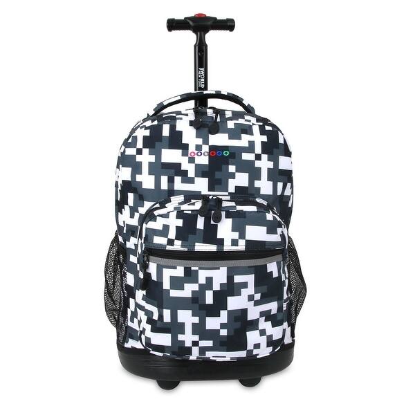 Shop J World New York Sunrise 18 Inch Rolling Backpack Camo Overstock 19864953